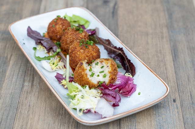 Smoked haddock and bacon bites