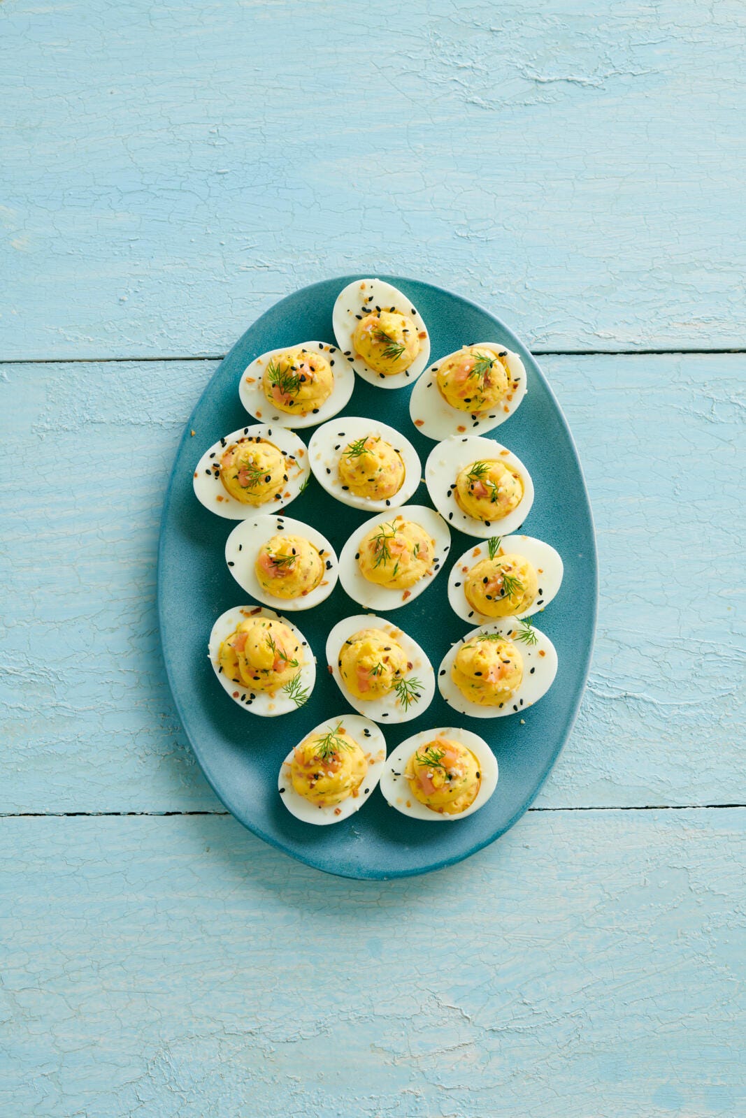 Smoked Salmon Deviled Eggs