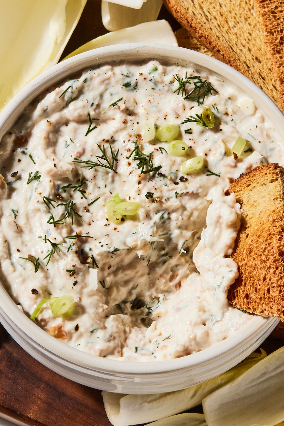 smoked trout spread with chives and dill