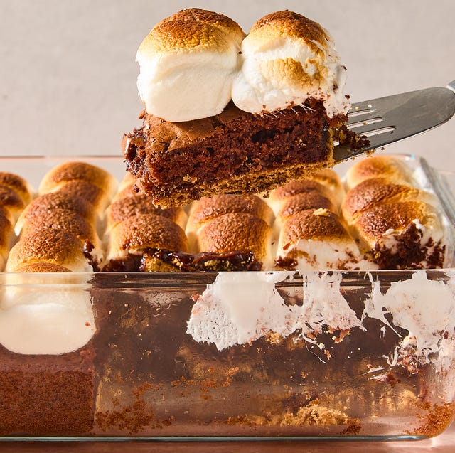 S'mores Brownies chocolate brownies topped with toasted marshmallows