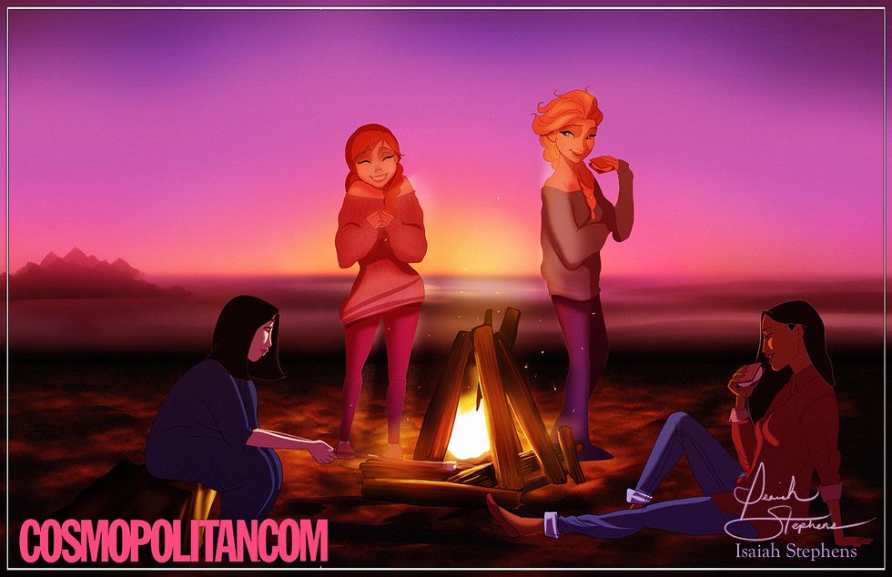 Animation, Heat, Fire, Flame, Illustration, Photo caption, Cg artwork, Kneeling, 