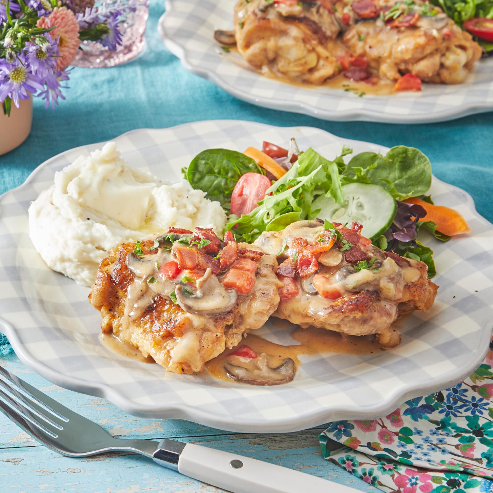 One Pan Smothered Chicken