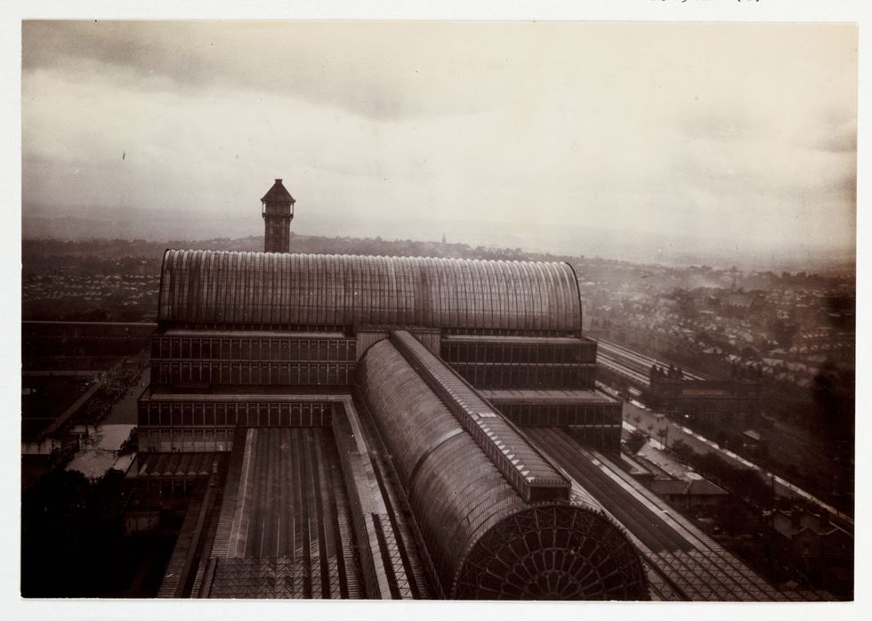 Roof of the Crystal Palace, c 1900.