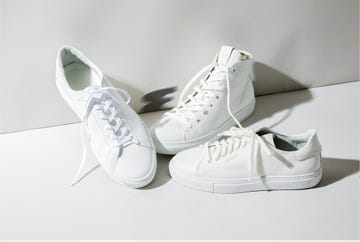 a group of white shoes