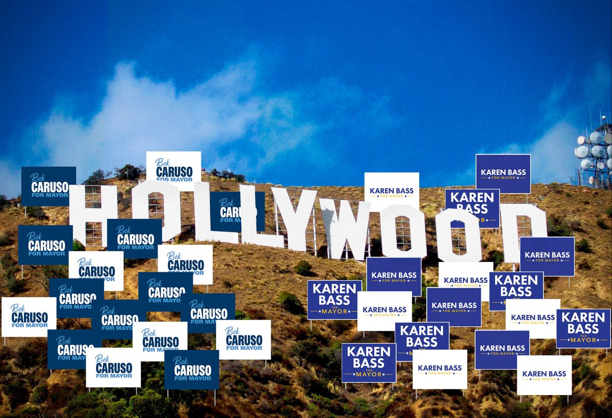 up close view of the hollywood sign in los angeles, ca