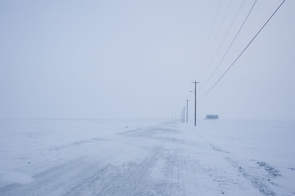 USA - Alaska - Power Lines and Snow