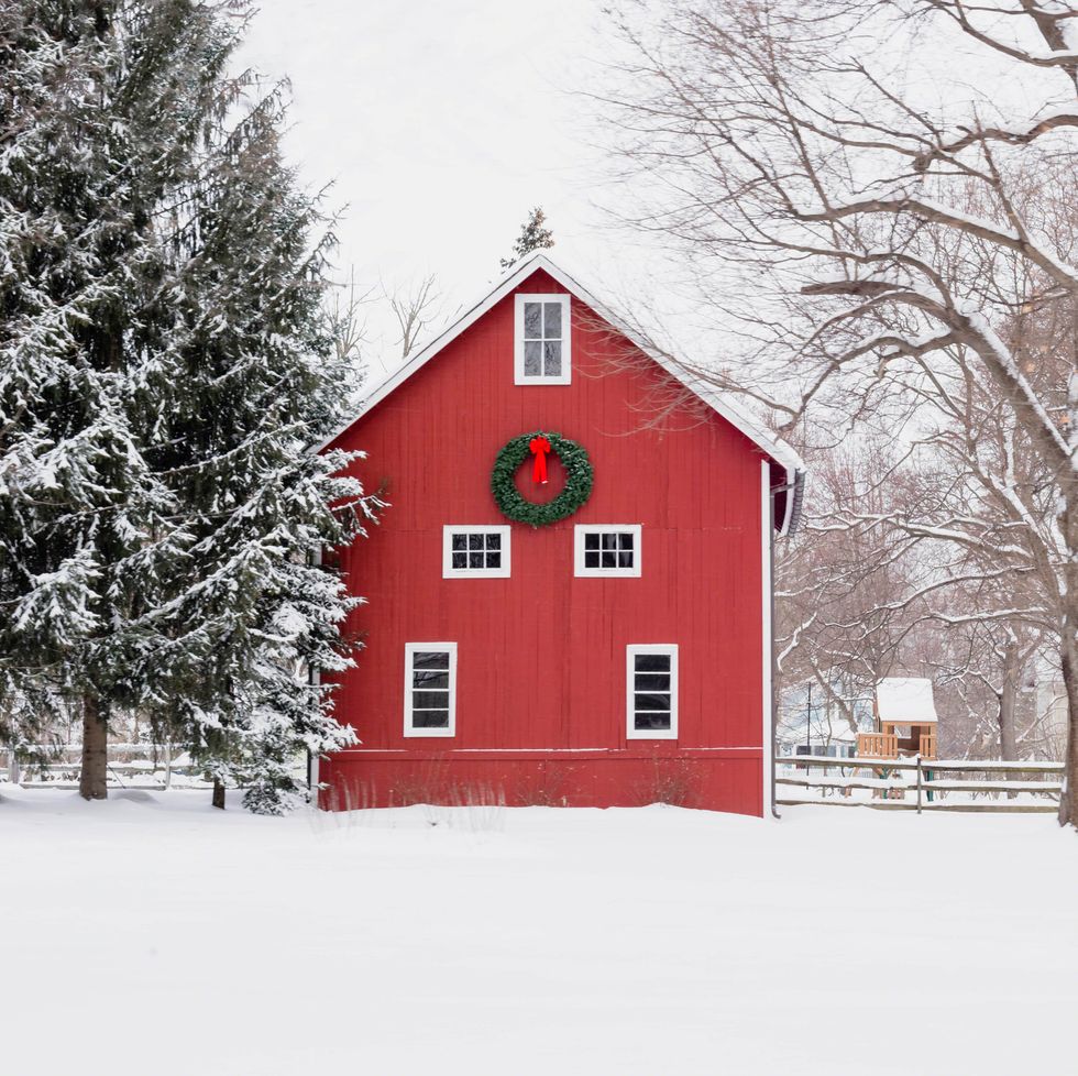 red barn in snow christmas lyric quiz