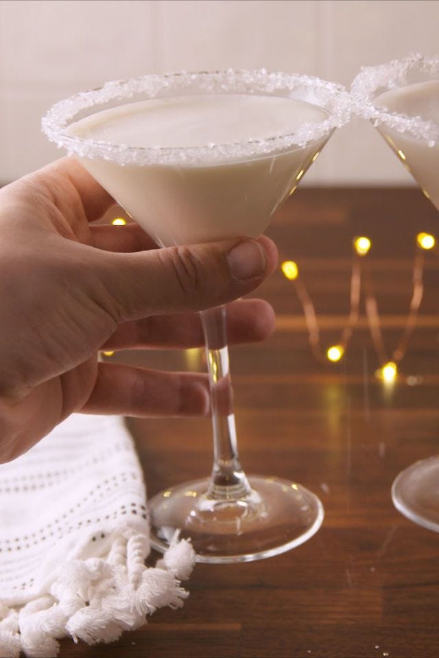 snowflake martini   christmas martinis