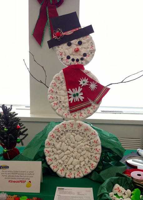 Peeps Snowman