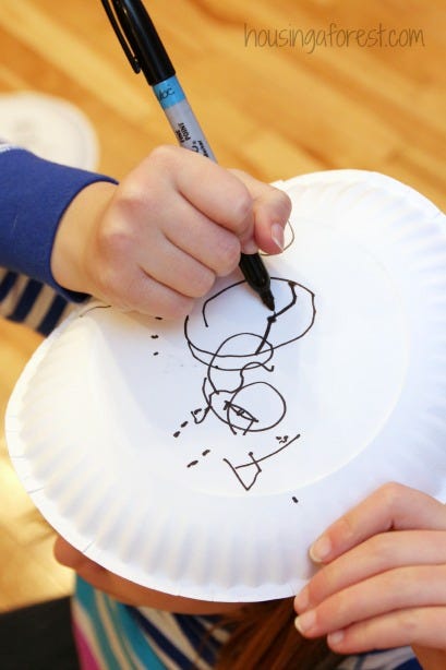 snowman drawing contest - christmas games