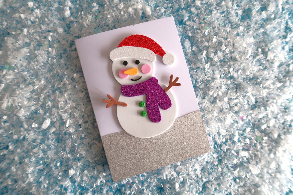  6 Sets Christmas Card Kits for Kids DIY Snowman Card Kit  Handmade Christmas Cards Santa Claus Greeting Card Kit Christmas Card  Making Kit with Envelopes for DIY Craft Christmas Decoration Party