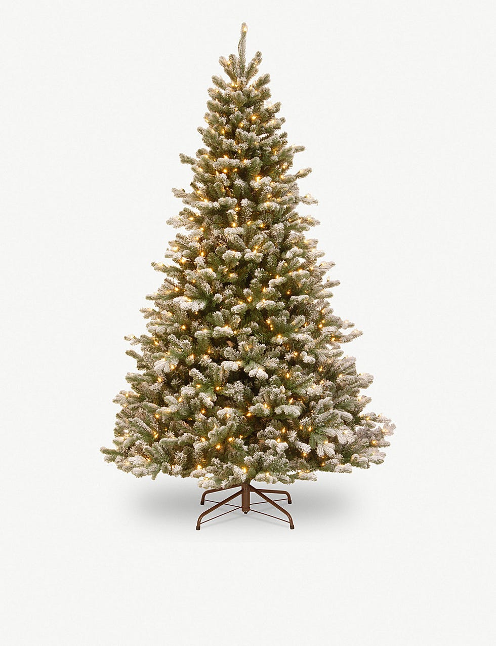 Snowy Sheffield lit Christmas tree 7.5ft