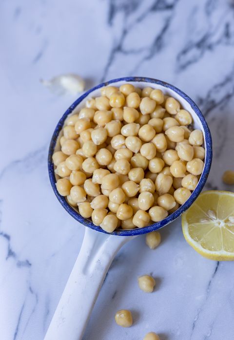 food with zinc soaked chickpea in colander