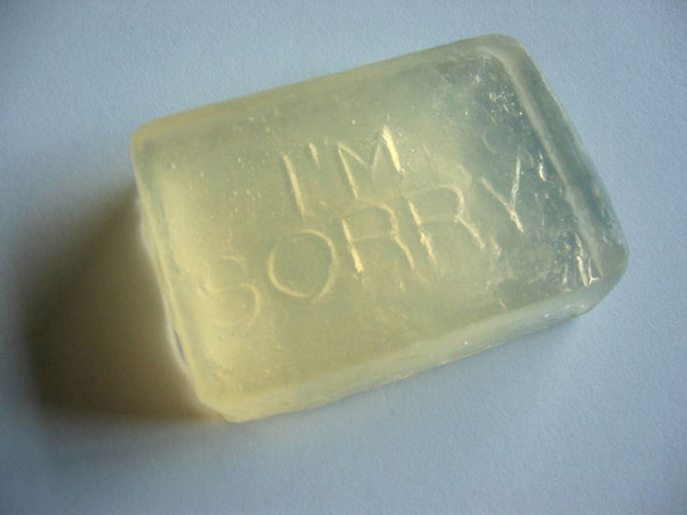 How a Bar of Soap Taught Me to Apologize