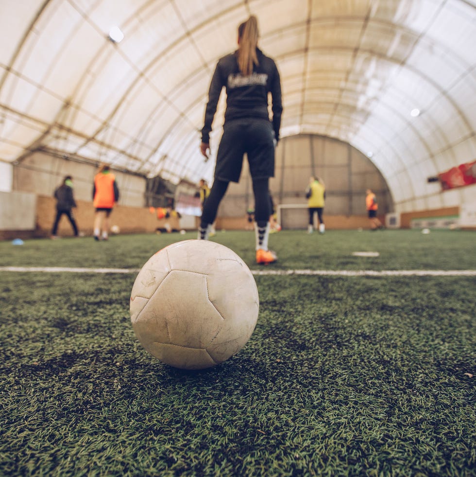 soccer game indoors