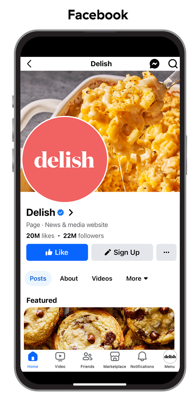 facebook on iphone