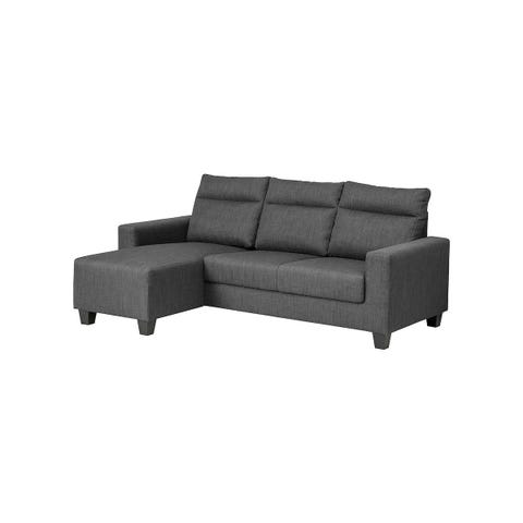 sofá de 3 plazas, chaiselongue gris bollstanäs