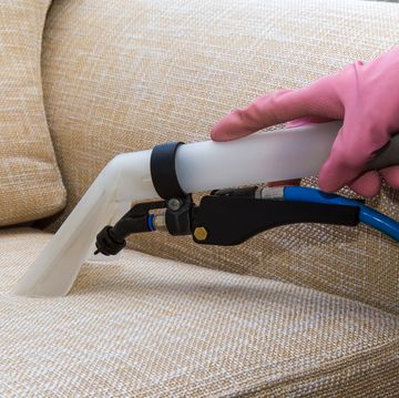 sofa or armchair chemical cleaning with professionally extraction method