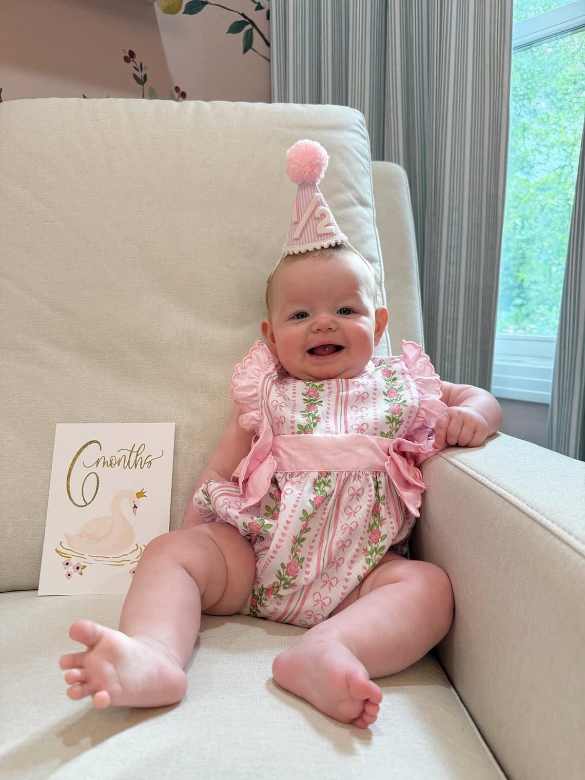 See the Adorable Photos From Alex Drummond's Baby's 6-Month Birthday Shoot