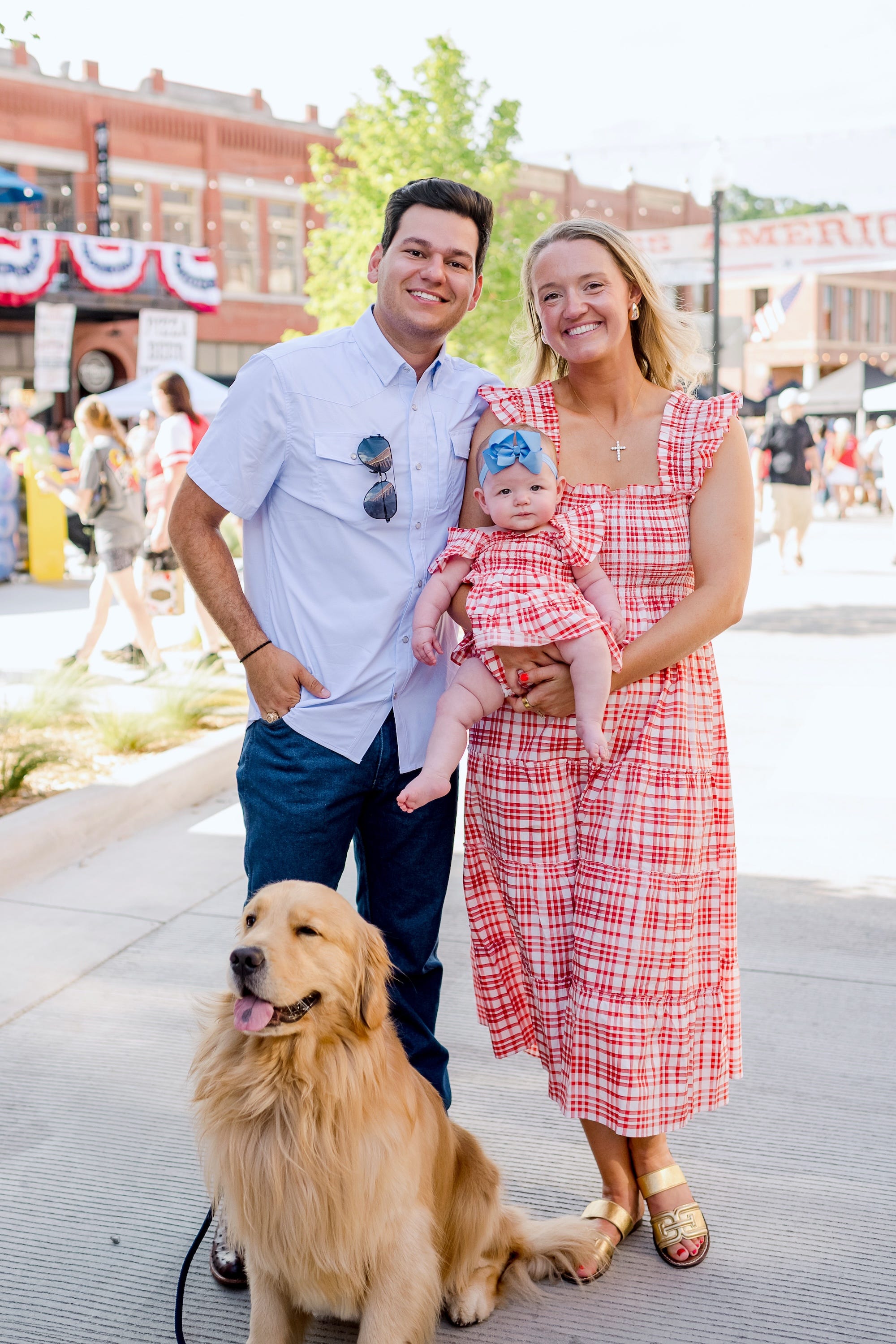 Alex Drummond and Her Baby Wore the Cutest Matching Dresses on 4th of July