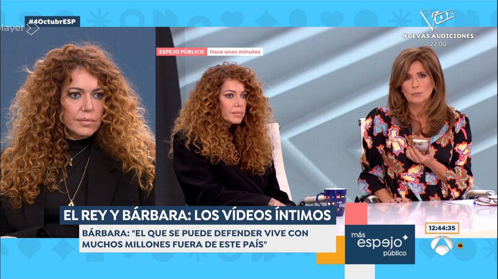 sofia cristo se enfrenta al periodista javier chicote y a la llamada de su madre, barbara rey, en espejo publico