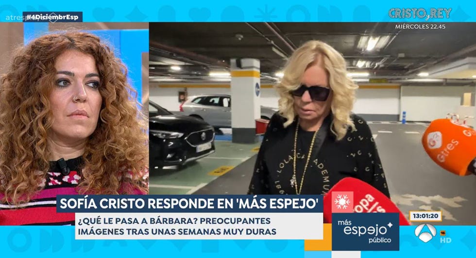la hija de barbara rey en el programa de antena 3