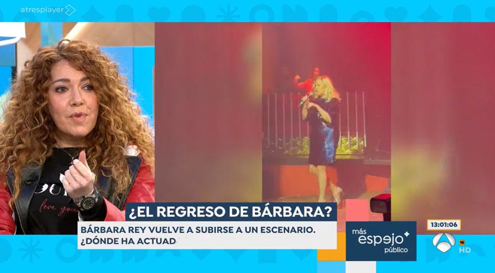 la hija de barbara rey en el plato de antena 3