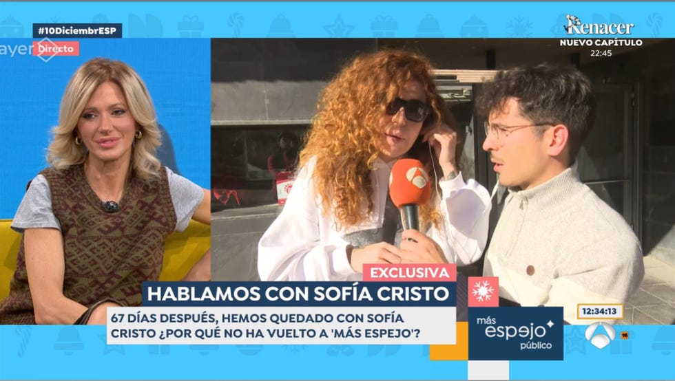 sofia cristo reaparece en espejo publico y reaviva su polemica con susanna griso tras la dura entrevista de barbara rey