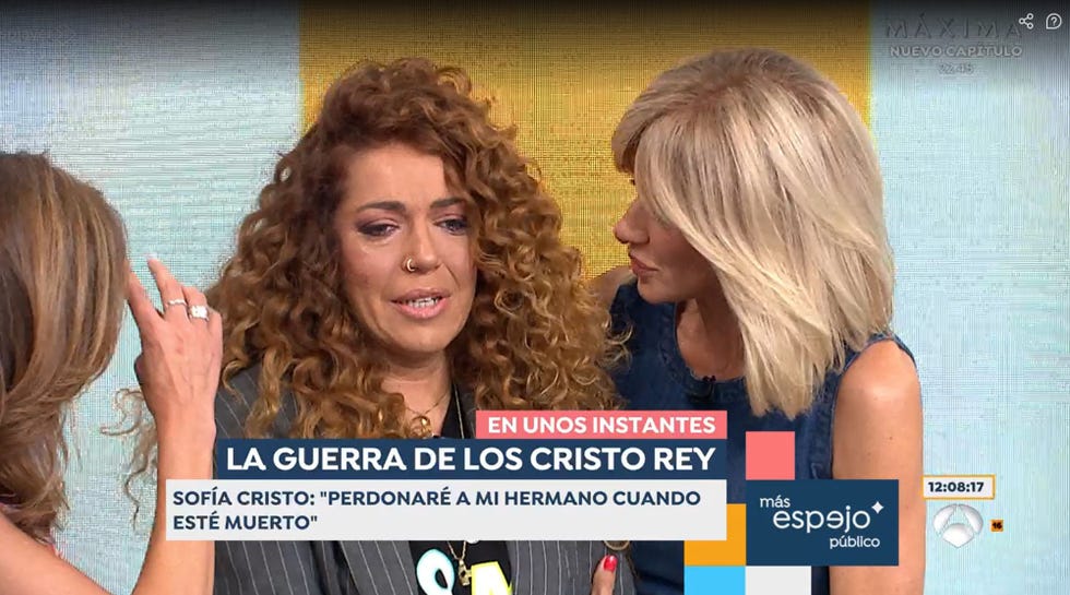 la hija de barbara rey llora en el programa de antena 3