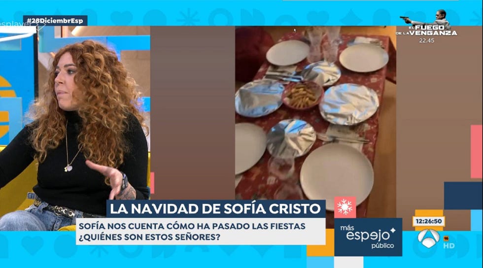 sofía cristo y su cena de navidad
