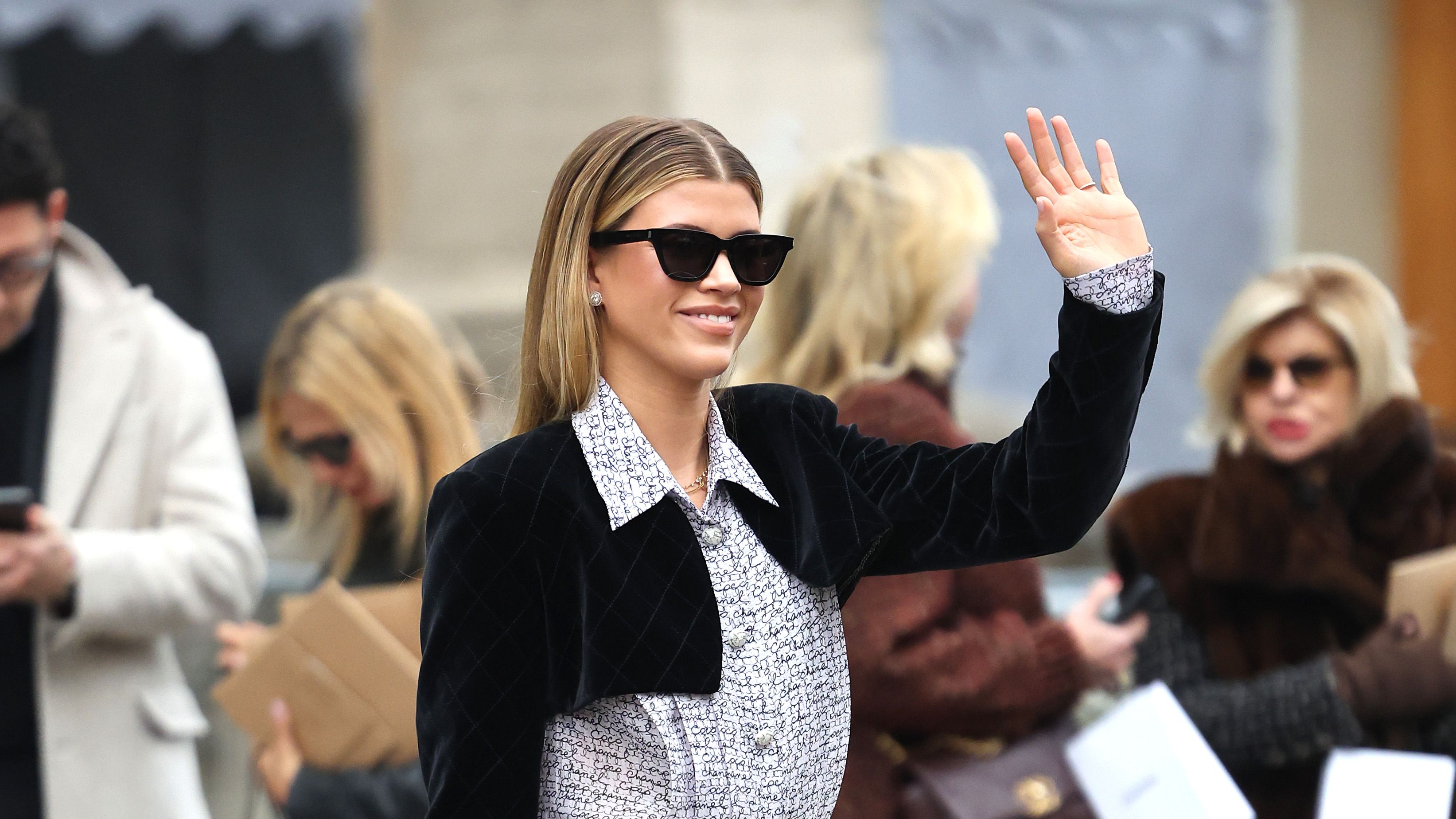 Economical Without Sacrifice See Sofia Richie's Wedding-Weekend Style,  chanel white knit dress 