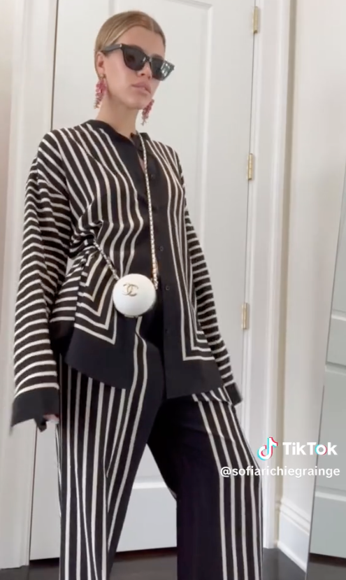 Sofia Richie gives a glimpse into her summer wardrobe on TikTok