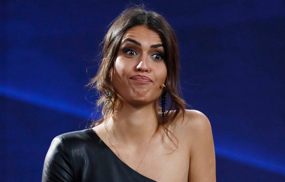 Sofía Suescun poniendo cara de sorpresa en GH DÚO