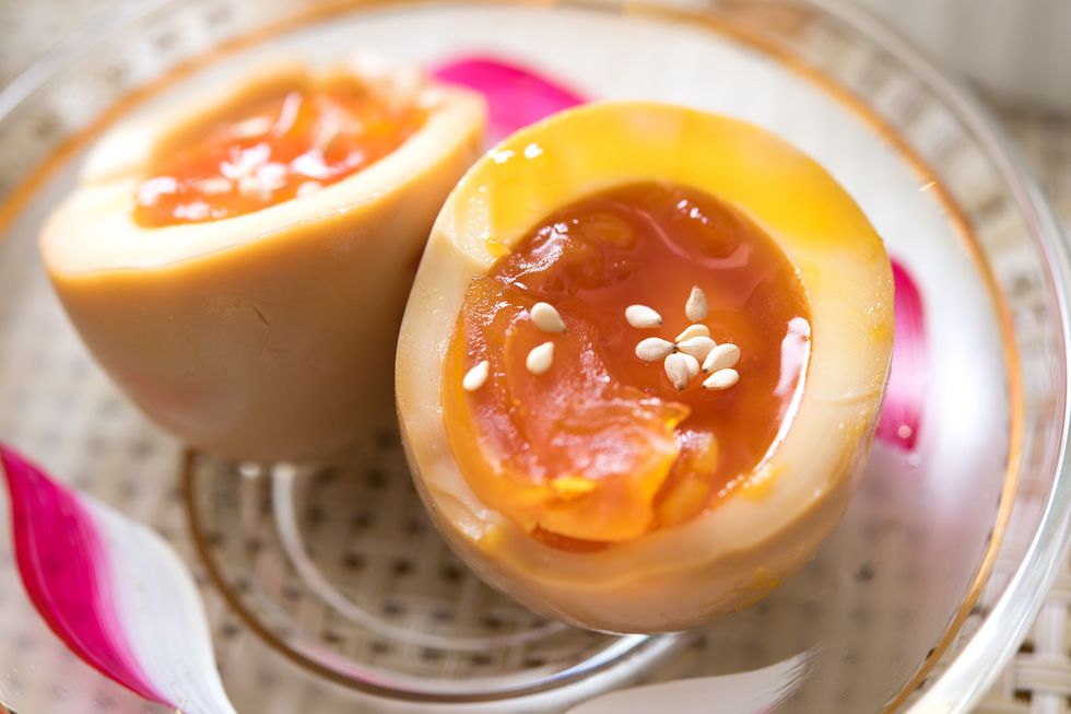 コンビニおつまみ,煮卵,softsoft boiled egg with soy sauce