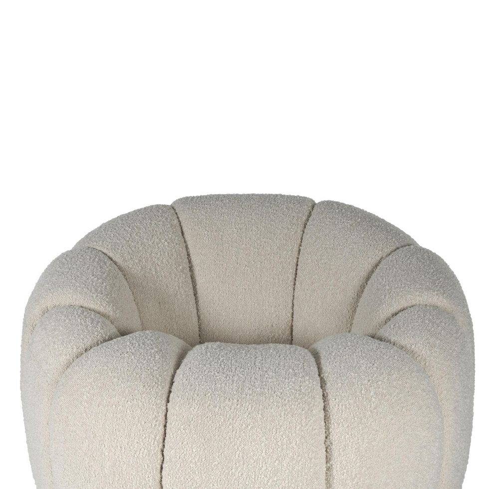 Soho Home Theodore Footstool, Boucle, Natural, US