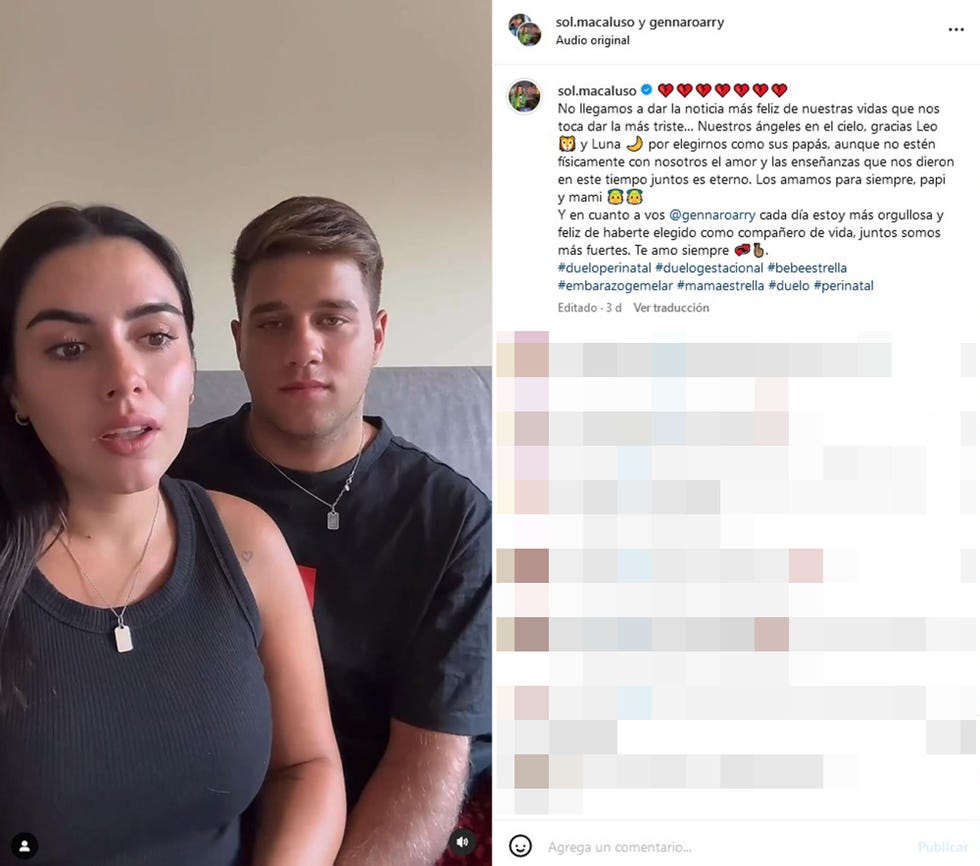 la reportera ha sufrido un aborto gemelar