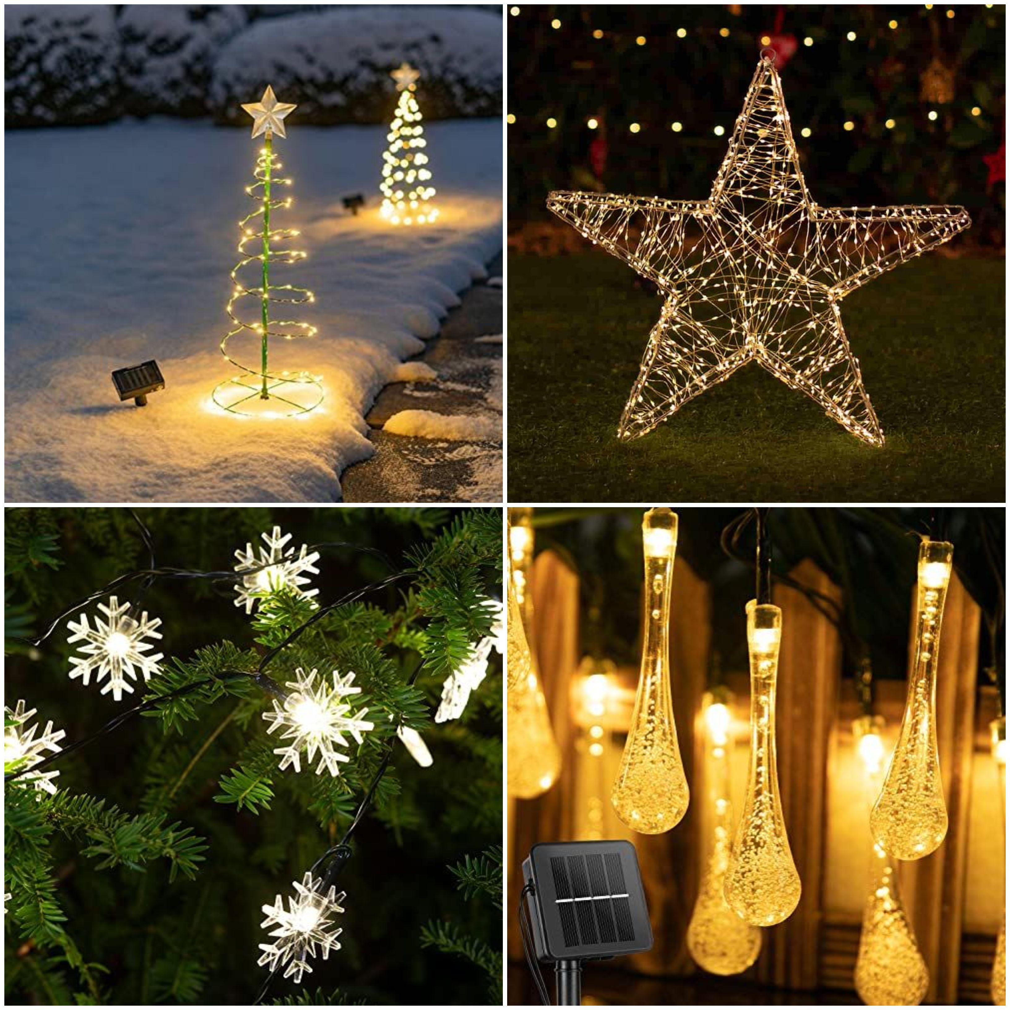 Solar powered deals christmas decorations