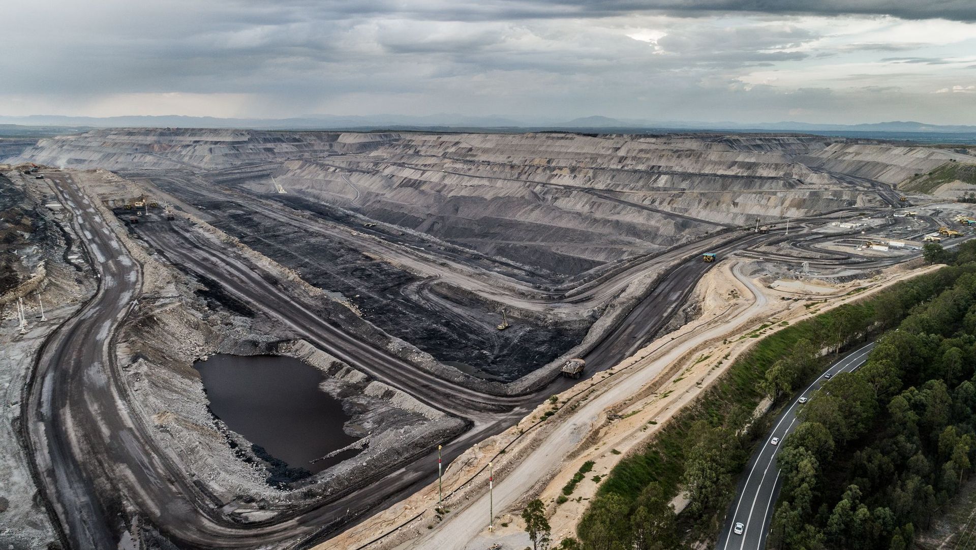 de kolenmijn mount thorley warkworth in hunter valley australië