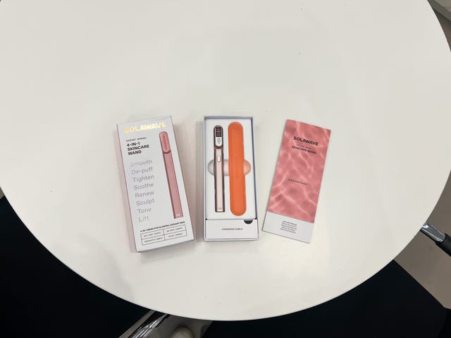 solawave product box on table