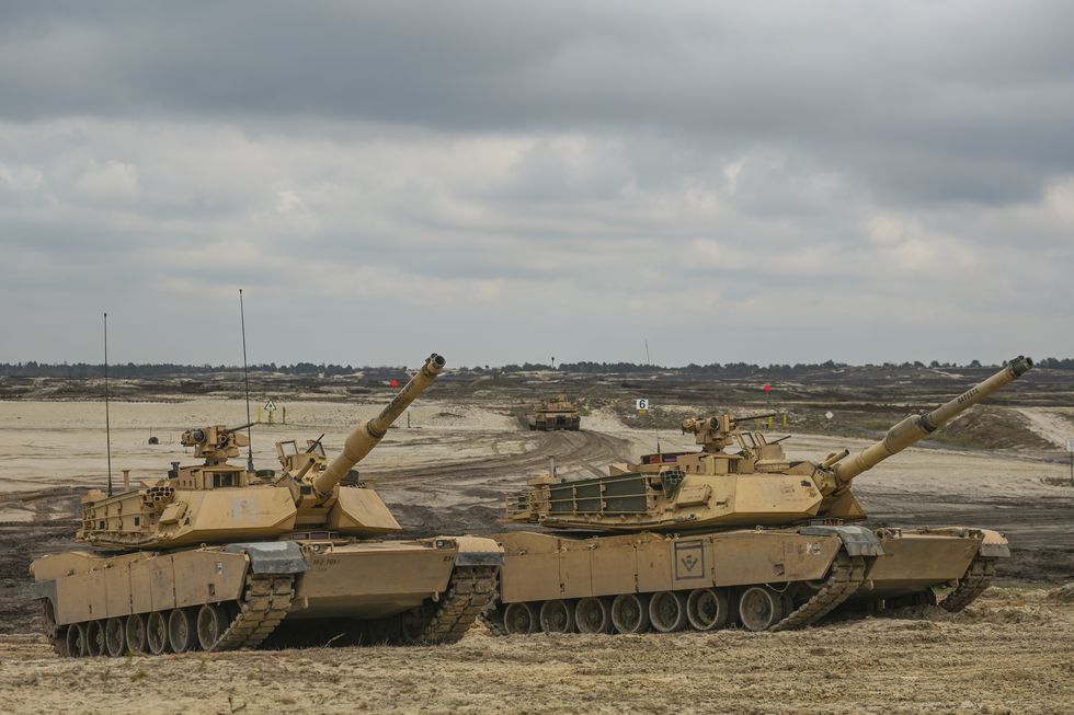 abrams tank training in nowa deba