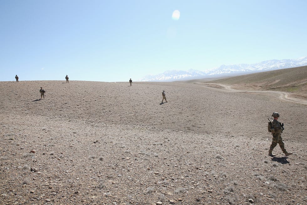 soldiers continue patrols outside fob shank in afghanistan