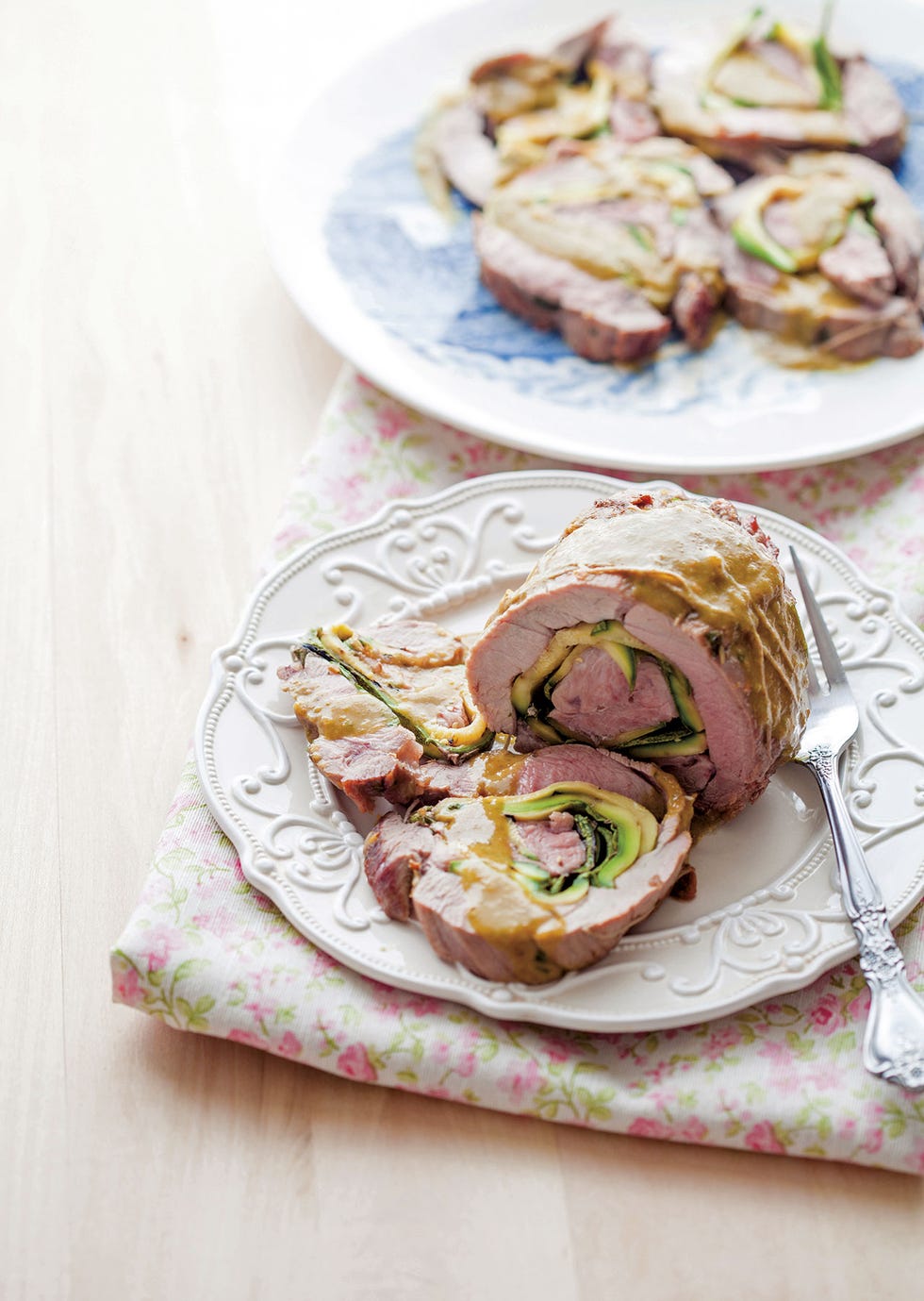solomillo de pavo relleno de aguacate