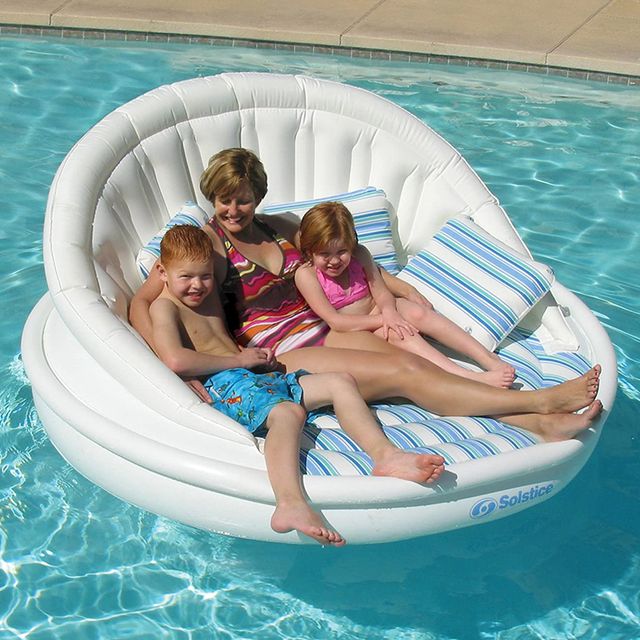 solstice aqua sofa inflatable pool float