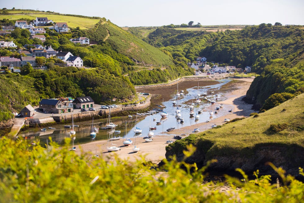 solva harbour, pembrokeshire, wales, uk