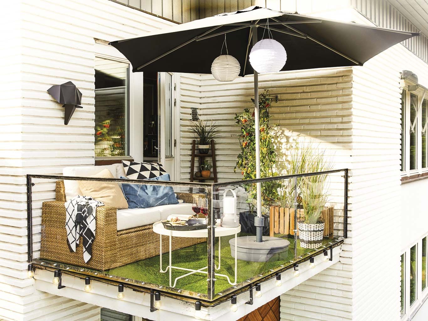 ikea sombrilla balcon