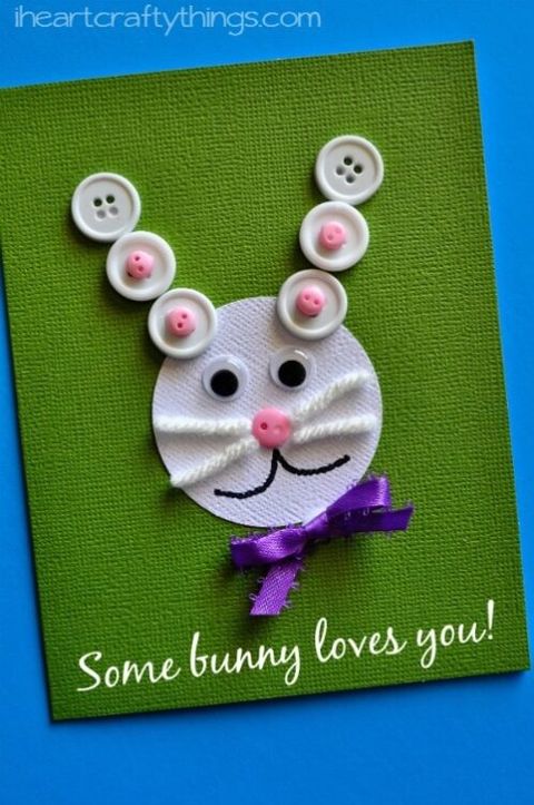 some bunny loves you diy easter cards