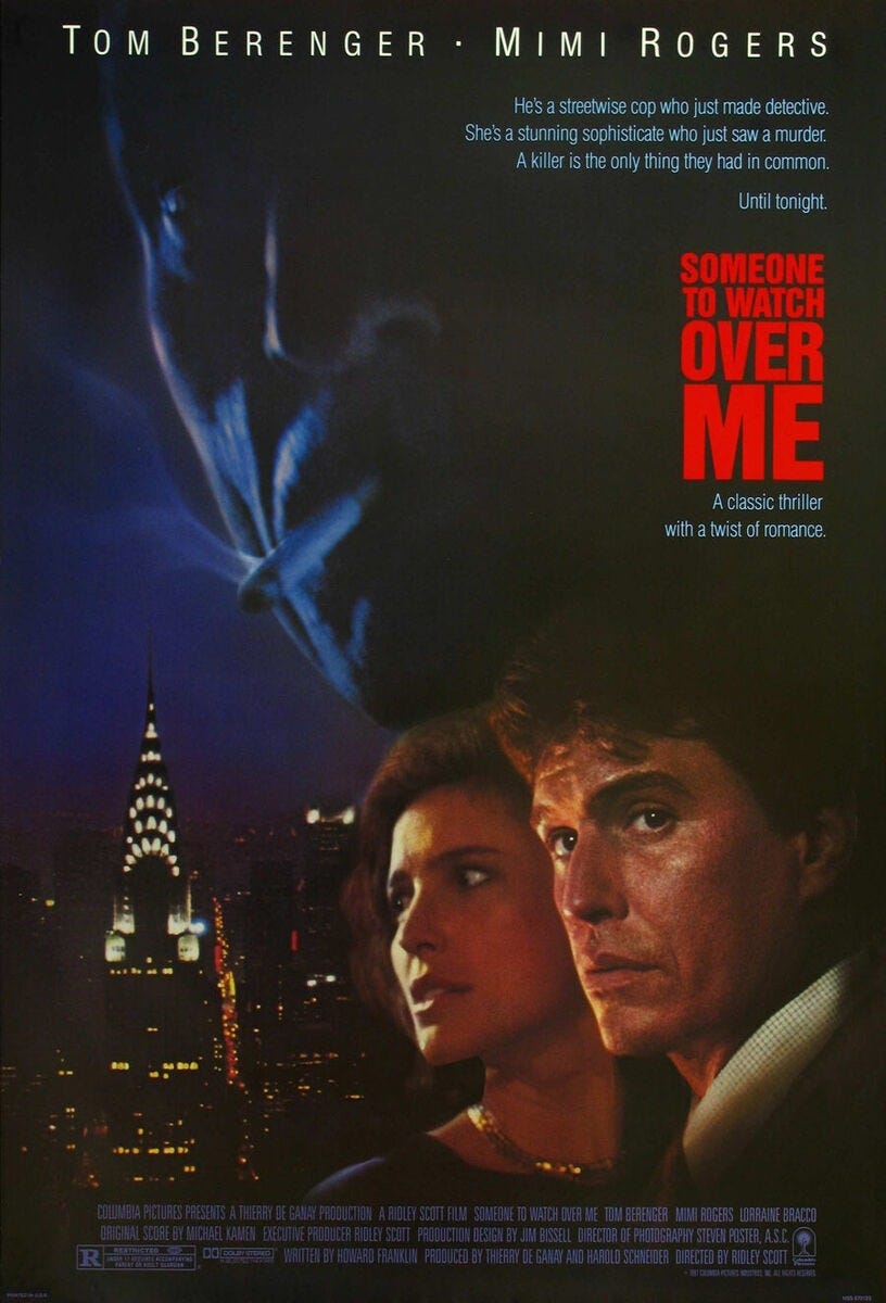 movie poster for someone to watch over me