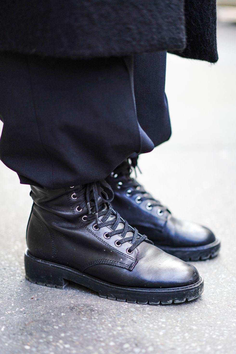 Footwear, Shoe, Black, White, Jeans, Fashion, Street fashion, Boot, Human leg, Plimsoll shoe, 