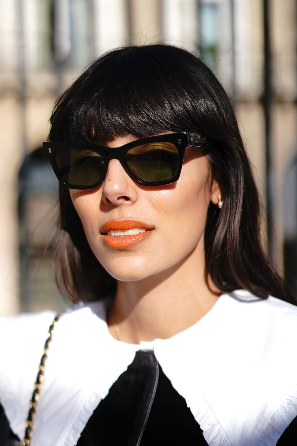 Eyewear, Sunglasses, Hair, Glasses, Cool, Face, Hairstyle, Street fashion, Lip, Black hair, 