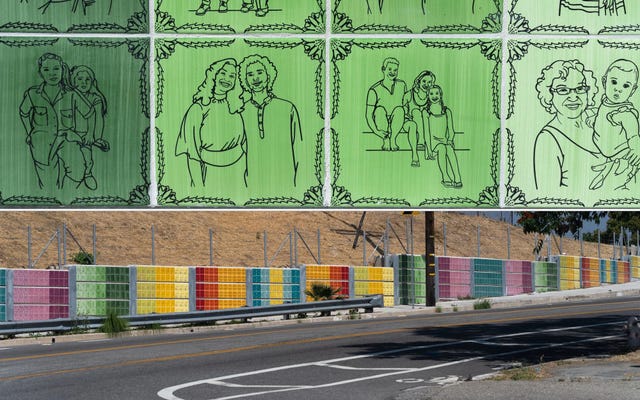 sonia romero el sereno sarape for the alhambra art wall project